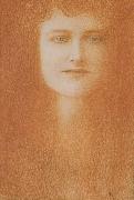 Fernand Khnopff Study of A woman Spain oil painting artist